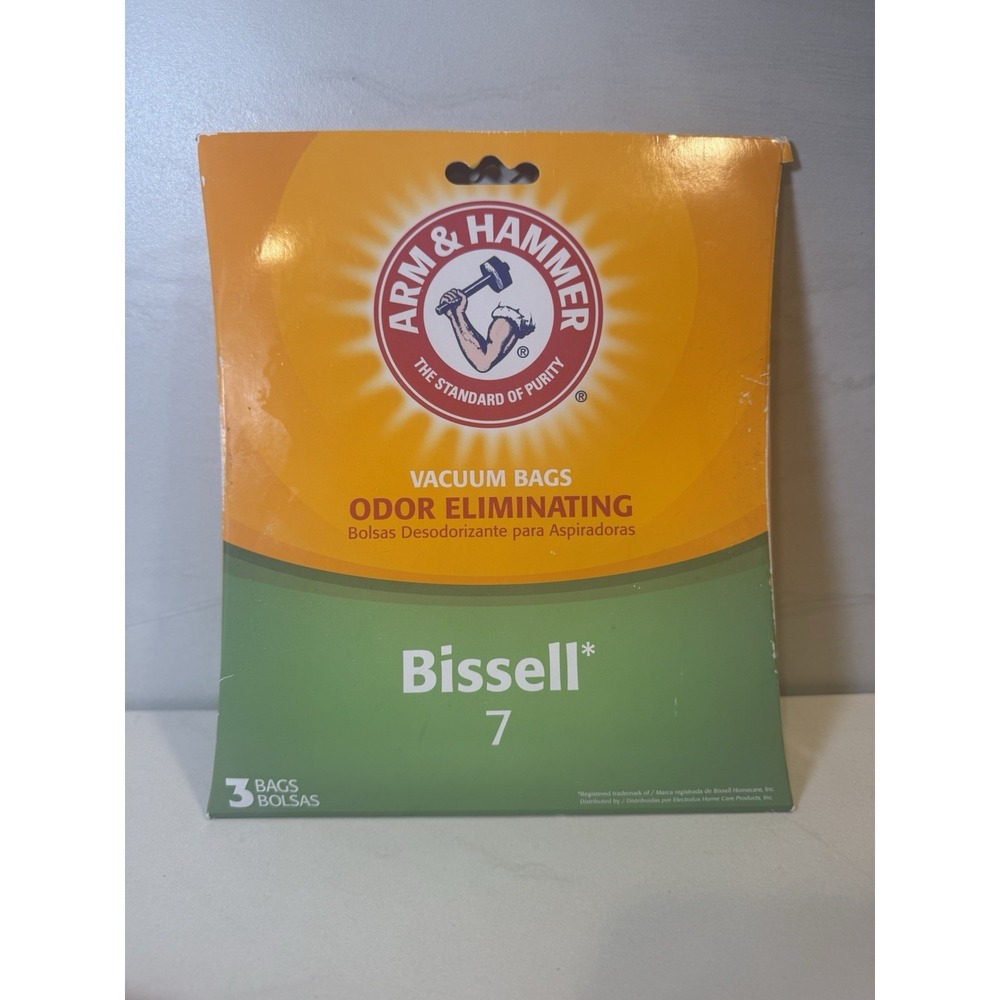 Arm & Hammer Vacuum‎ Filter Bags Bissell 7 New Old Stock Open Box 2 Bags only